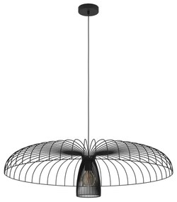 Eglo 390217 - Luster na lanku CHAMPERICO 1xE27/60W/230V 98,5 cm čierna