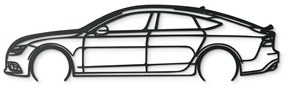 drevko Nálepka na stenu Audi A7 Sportsback Rozmer obrazu: 24 x 86 cm, Farba dekorácie: Čierna