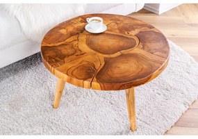Konferenčný stôl Mosaik 44712 Ø60cm Drevo Teak  - Komfort-nábytok