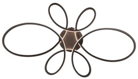 Čierne LED stropné svietidlo 45.5x83 cm Fly – Trio