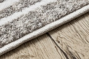 Koberec MATEO 8033/944 grécky, ramka - štrukturálny sivý / béžový