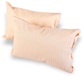 Dekoračný vankúšik s obliečkou 30x20 cm damaškový broskyňový EMI