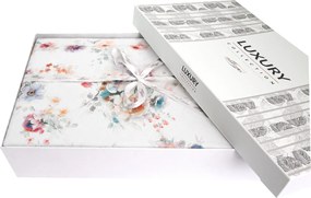 SATÉNOVÉ OBLIEČKY LUXURY FARYA 160X200 CM, 2KS 70X80 CM KVETY