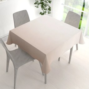 Biante Veľký teflónový štvorcový obrus TF-096 Púdrovo béžový bez vzoru 270x270 cm