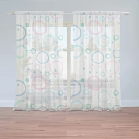 Sablio Záclony Bublifuk: 2ks 150x250cm