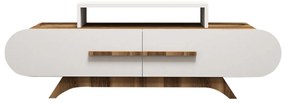 TV stolík Rose Walnut White