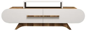 TV stolík Rose Walnut White