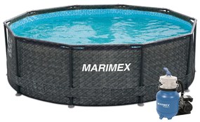 Marimex | Bazén Marimex Florida 3,05 x 0,91 m s pieskovou filtráciou - motív RATAN | 19900079