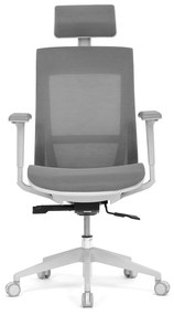 Kancelárska ergonomická stolička SIVAL — sieť, sivá