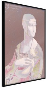 Artgeist Plagát - Pastel Lady [Poster] Veľkosť: 40x60, Verzia: Čierny rám