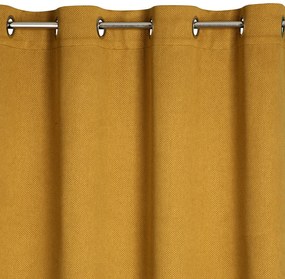ZATEMŇOVACÍ ZÁVES NA KRÚŽKOCH AMARO 140X250 CM HORČICOVÁ