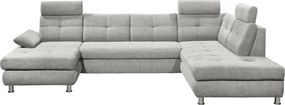 XXXLutz SEDACIA SÚPRAVA, textil, strieborná MID.YOU - Sedačky - 002220029605