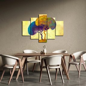 Obraz - Stromy na kopci (150x105 cm)