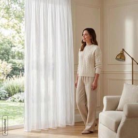 ZÁCLONA NA PÁSKE PATRICIA 140X270 CM BIELA