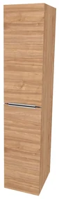 Mereo, Mereo Mailo, kúpeľňová skrinka vysoká 170 cm, chróm madlo, Multidecor, Light Select Walnut, MER-CN594LPLSW1