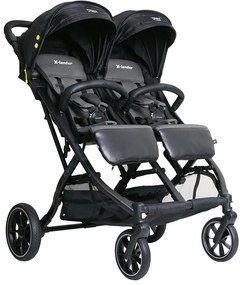 Športový kočík pre dvojičky X-lander X-double Cool Black 2025