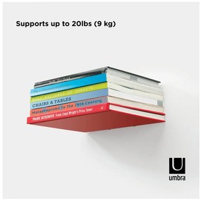 Kovové police v súprave 3 ks v striebornej farbe 18 cm Conceal – Umbra