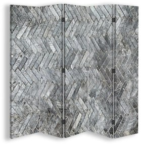 Gario Paraván Vzorovaná sivá Rozmery: 180 x 170 cm, Prevedenie: Klasický paraván