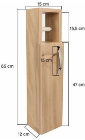 Skrinka do kúpeľne Star Oak
