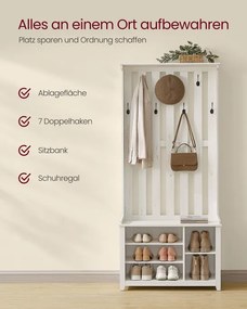 Vešiakový stojan s botníkom HSR414W01