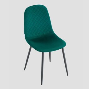 Jedálenská stolička NOIR zamatová zelená 743863