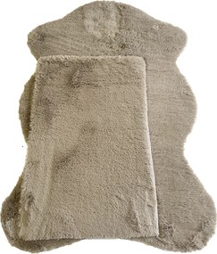 Koberec Puffy 060 béžový obdĺžnikový – Polyester Fur 1500 g/m² Rozmer: 40x60 cm