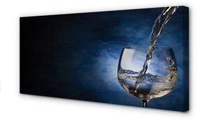 Obraz canvas Biele víno sklo 140x70 cm