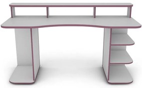 Písací stôl Matrix 3 bílá/fialový