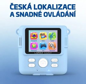LAMAX InstaKid1 detský fotoaparát, modrá
