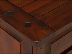 furniture-nabytek.cz - Masívny písací stôl Catana z borovice, lakovaný, hnedý – 160×70×78 cm