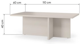 Konferenční stolek Jose 110 cm kašmírový