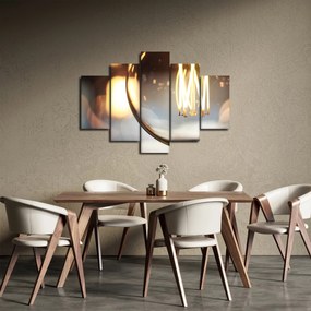 Obraz svietiacej žiarovky (150x105 cm)