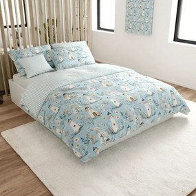 Bavlnené obliečky LIGHTHOUSE POLY modré Rozmer obliečky: 70 x 90 cm | 140 x 220 cm