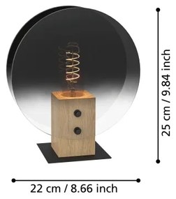 Eglo 390143 - Luster na lanku MILLENA 1xE27/40W/230V dymová