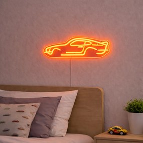 Neónové nástenné svietidlo oranžové vrátane LED - Auto