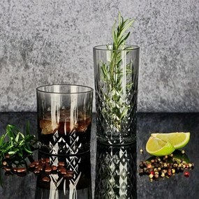 Sklenená nápojová pohárik Water Grey S - 280 ml