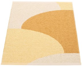 Okrovožltý vnútorný a vonkajší koberec 70x90 cm Hill Ochre Pale Yellow – Pappelina
