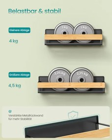 Sada kuchynských políc KCS062BH01 (4 ks)