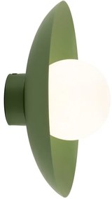 Nástenné svietidlo SLATE 1xG9/8W/230V pr. 28 cm zelená
