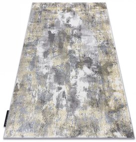 Moderný koberec DE LUXE 6754 ornament vintage - Štrukturálny krém / zlato Veľkosť: 200x290 cm