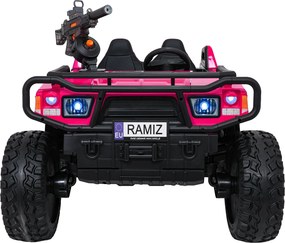 Ramiz Elektrická bugina PROSPECTOR STRONG pre deti ružová + pohon 4x4 + diaľkové ovládanie