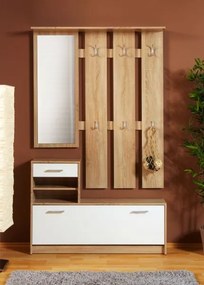 Predsieňová stena Vincent, dub sonoma/biela