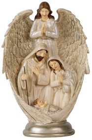 Vianočný betlehem s anjelom - 17 * 11 * 26 cm