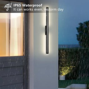 Brilagi - LED vonkajšie nástenné svietidlo LINEO LED/24W/230V 4000K IP65 čierne