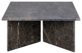 Čierny mramorový konferenčný stolík 90x90 cm Vega – Actona