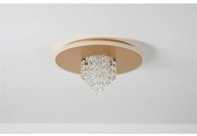 Searchlight 21126-32GO - LED stmievateľné stropné svietidlo DELUGE 20W/230V pr. 31,5 cm zlaté