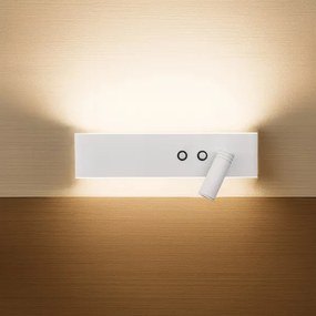 LED nástenné bodové svietidlo RESORT LED/10W/230V + LED/3W biele pravé