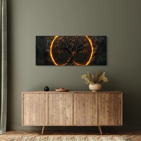 Obraz – Strom života v láve II. (120x50 cm)