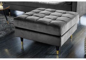 Taburetka 43132 Cozy Zamat Šedá - Komfort-nábytok