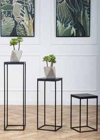 STOJAN NA KVETINÁČ BASICLOFT 60X24X24 CM ČIERNA